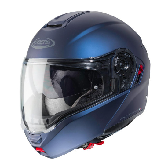 CABERG ATLENKIAMAS MODULINIS ŠALMAS, MODELIS LEVO X, VIENOS SPALVOS, MATINIS MĖLYNAS (YAMAHA), L DYDIS (SU PINLOCK UŽRAK