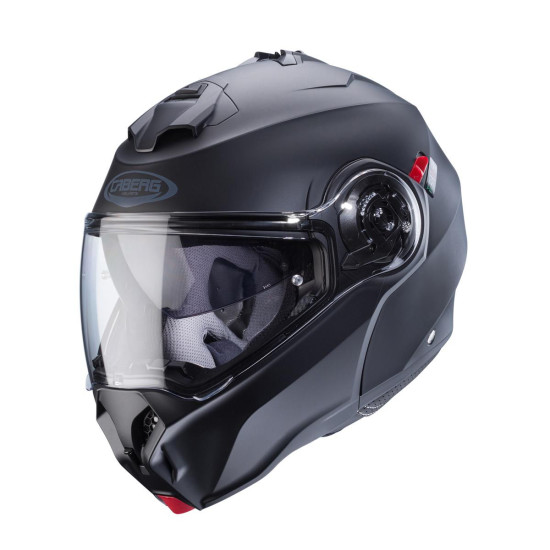 CABERG atlenkiamas kalnų šalmas DUKE EVO SOLID modelis matinės juodos spalvos M dydis (su užsegimu)