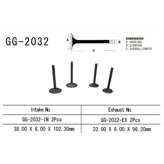 VESRAH exhaust valve YAMAHA YFM 700 RAPTOR/GRIZZLY '06-'20, XT 660R/X (for 2 engines) (OEM:5VK-12121-00) (1pc.) (MADE IN JAPAN)