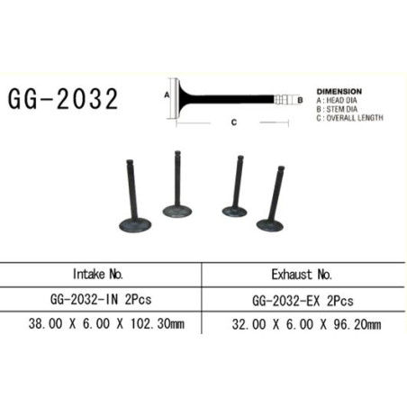 VESRAH exhaust valve YAMAHA YFM 700 RAPTOR/GRIZZLY '06-'20, XT 660R/X (for 2 engines) (OEM:5VK-12121-00) (1pc.) (MADE IN JAPAN)
