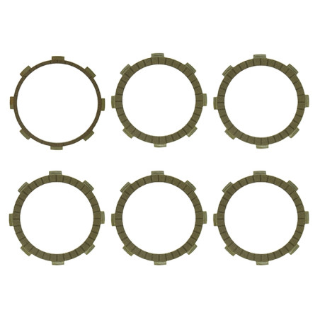 PSYCHIC clutch discs RACING KAWASAKI KMX 125 '87-'03 (F1761) (EBS4486R)