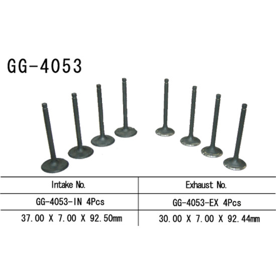 VESRAH exhaust valve KAWASAKI ZR7 '01-'05 (OEM: 12005-0023,12005-1288) (1pc.) (MADE IN JAPAN)