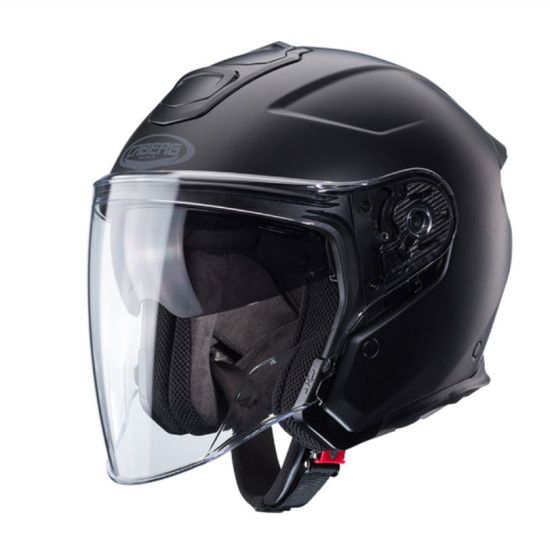 CABERG ATVIRAS ŠALMAS JET FLYON II VIENOS JUODOS SPALVOS MATINIS JUODA DYDIS M