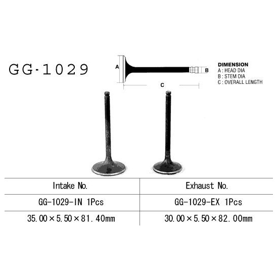VESRAH Exhaust valve HONDA...