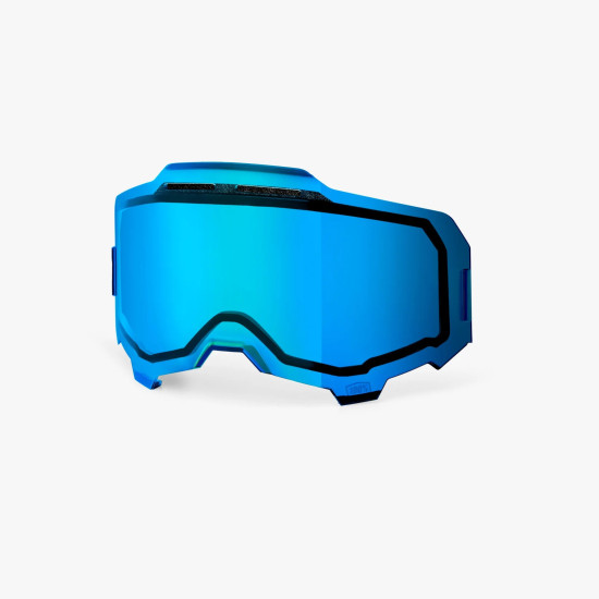 100 PROCENT ARMEGA / ARMATIC REPLACEMENT DUAL PANE VENTED MIRROR BLUE LENS - SZYBA / SZYBKA / SZYBKA PODWÓJNA WENTYLOWAN