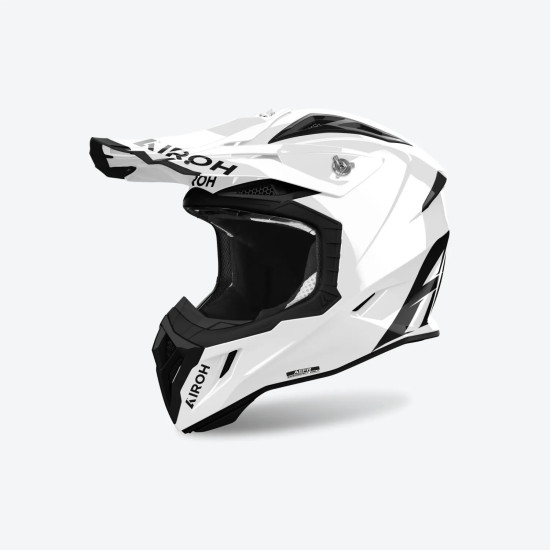 AIROH ŠALMAS KROSINIS / ENDURO / ATV / QUAD AVIATOR ACE 2 SPALVOS BALTA BLIZGUS DYDIS S