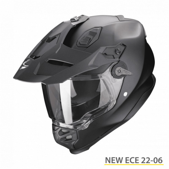 SCORPION DUAL ENDURO / NUOTYKIŲ ŠALMAS ADF-9000 AIR, MATINIS JUODA, DYDIS L