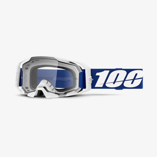 100 PROCENT GOGLE ARMATIC BLUE - CLEAR LENS - KOLOR BIAŁY / NIEBIESKI SZYBA PRZEŹROCZYSTA