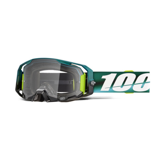 100 PROCENT GOGLE ARMATIC POLARITY - CLEAR LENS - KOLOR ZIELONY / ŻÓŁTY FLUO SZYBA PRZEŹROCZYSTA