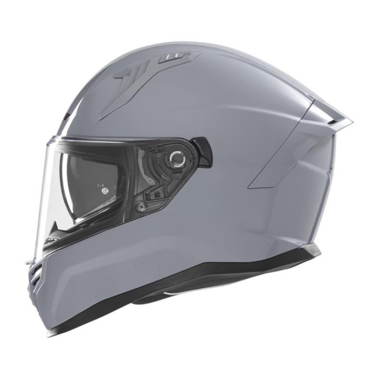 NOX PROMOCJA KASK INTEGRALNY (FULL FACE) Z BLENDĄ N401 SOLID KOLOR SZARY POŁYSK ROZMIAR XXL