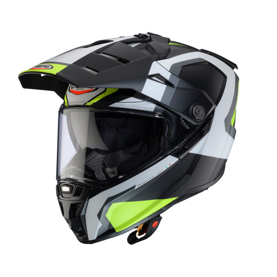 CABERG PROMOCJA KASK OFFROAD / TRAIL / ADVENTURE DUOSPORT (DUAL) TANAMI SCRAM Z SZYBKĄ I BLENDĄ KOLOR CZARNY MAT / SZARY