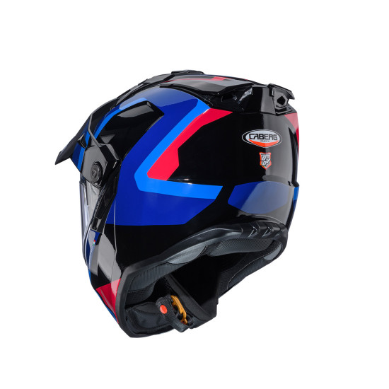 CABERG PROMOTION BEKELĖS / TRAIL / NUOTYKIŲ DUOSPORT (DVIGUBA) TANAMI SCRAM ŠALMAS SU SKYDELIU IR SVIESELIU SPALVA JUODA