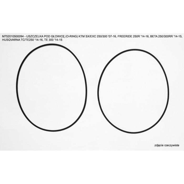 ATHENA head gasket (head) (O-RING) outer KTM SX/EXC 250/300 '07-17, TPI 250/300 '18-21, FREERIDE 250R '14-17, BETA