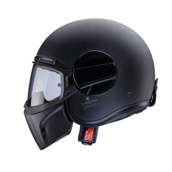CABERG ATVIRAS ŠALMAS JET MODEL GHOST X VIENOS SPALVOS MATINIS JUODA DYDIS X