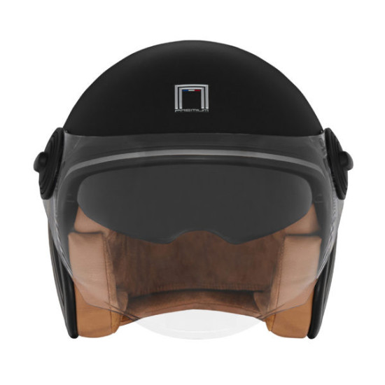 NOX PROMOCJA PREMIUM KASK OTWARTY JET HERITAGE LINE KOLOR CZARNY / TYTANOWY MAT ROZMIAR M