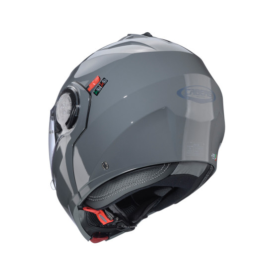 CABERG ATLENKIAMAS KALNŲ ŠALMAS, MODELIS DUKE EVO, VIENOS SPALVOS, BLIZGIAI PILKA, M DYDIS (SU PINLOCK UŽRAKTU)