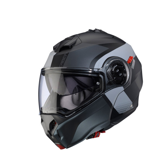 CABERG atlenkiamas kalnų šalmas DUKE EVO INDY, pilka / matinė juoda, S dydis (su užsegimu)