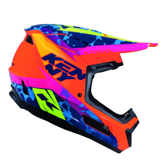 KENNY RACING HELMET CROSS / ENDURO PERFORMANCE ERT GRAPHIC + SOCAL COLOR ORANGE / BLUE SIZE S