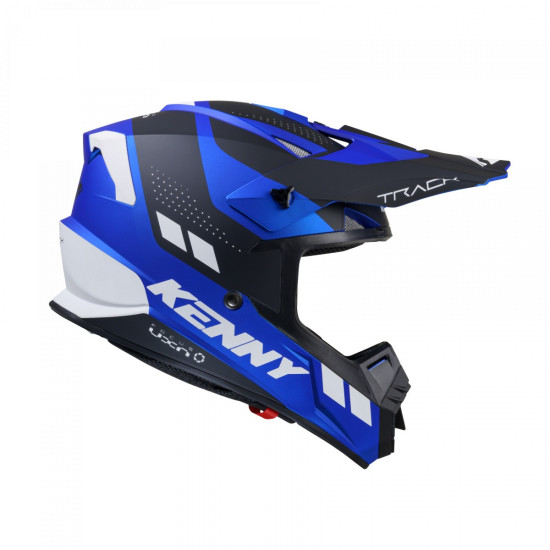KENNY RACING KASK CROSS / ENDURO MODEL TRACK GRAPHIC CANDY BLUE MATT KOLOR CZARNY / NIEBIESKI / BIAŁY ROZMIAR XXL ( 63 -