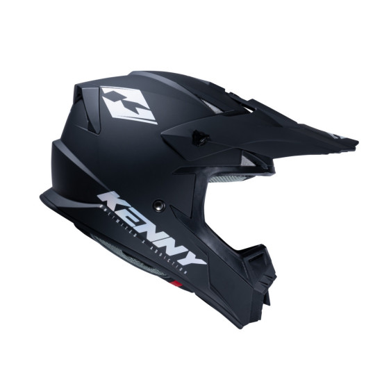 KENNY RACING KASK CROSS / ENDURO MODEL TRACK SOLID MATT BLACK HOLOGRAPHIC KOLOR CZARNY / SZARY ROZMIAR XS ( 53 - 54 CM )