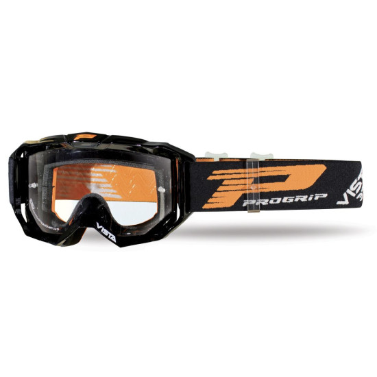PROGRIP GOGLE PG3303-102 TR VISTA KOLOR CZARNY (SZYBA PG3310 BEZBARWNA, ANTISCRATCH, NO FOG, ANTI UV + SZYBKA PG3310 ORA