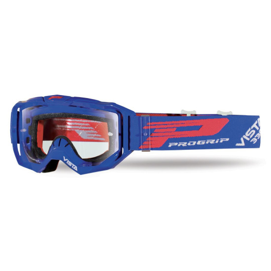 PROGRIP GOGLE PG3303-104 TR VISTA KOLOR NIEBIESKI (SZYBA PG3310 BEZBARWNA, ANTISCRATCH, NO FOG, ANTI UV + SZYBKA PG3310 