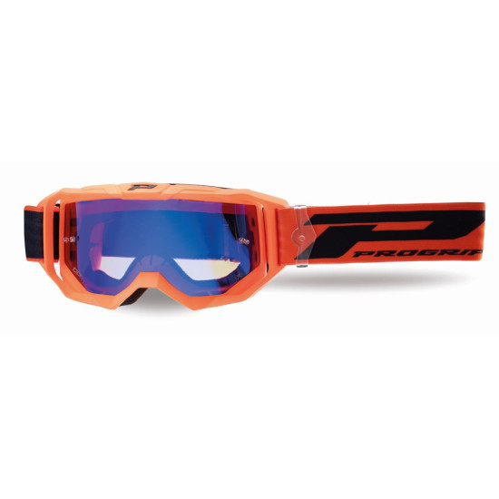 PROGRIP AKINIAI PG3300-409 FL VISION GO SPALVOTI FLUO MATINĖS ORANŽINĖS (LĘŠIAI PG3346 MĖLYNI VEIDRODIS, NEĮBRĖŽIANTYS, 