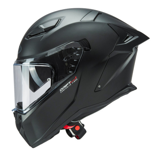 CABERG FULL FACE HELMET WITH VISOR MODEL DRIFT EVO II SOLID (PINLOCK) COLOR MATTE BLACK COLOR SIZE L (PINLOCK INCLUDED)