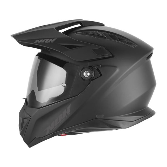 NOX OFFROAD / TRAIL DUOSPORT (DUAL) HELMET N350 SOLID WITH VISOR AND visor, MATTE BLACK, SIZE S