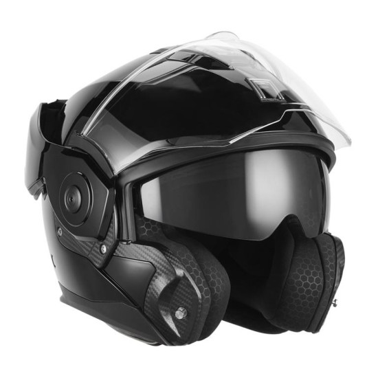 NOX PREMIUM FLIP-BACK MULTI-FACE HELMET WITH SPINNER BLEND, BLACK, SIZE XL