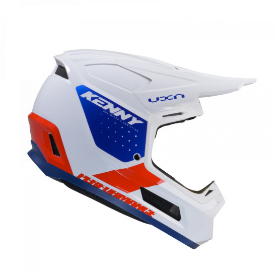 KENNY RACING ŠALMAS KROSUI / ENDURO MODELIS PERFORMANCE ERT GRAFINĖ VĖLIAVOS SPALVA BALTA / RAUDONA / MĖLYNA DYDIS XL (6