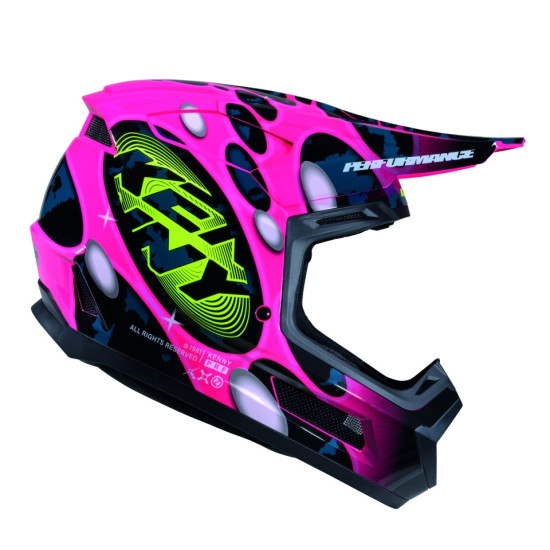 KENNY RACING KASK CROSS / ENDURO PERFORMANCE ERT GRAPHIC + POP SYSTEM KOLOR RÓŻOWY / CZARNY ROZMIAR M