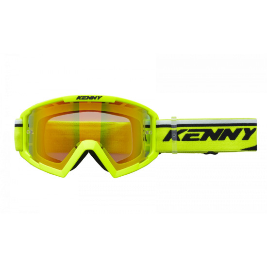 KENNY LENKTYNINIAI AKINIAI, MODELIO „TRACK+“ NEONINĖ GELTONA - RAUDONI LĘŠIAI - SPALVA FLUO GELTONA / JUODA RAUDONA VEID
