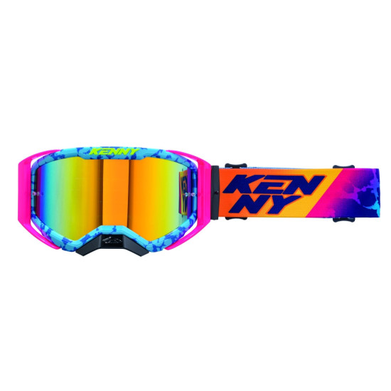 KENNY RACING GOGGLES PERFORMANCE EVO 2 SOCAL - MIRROR COLOR PINK / BLUE / ORANGE