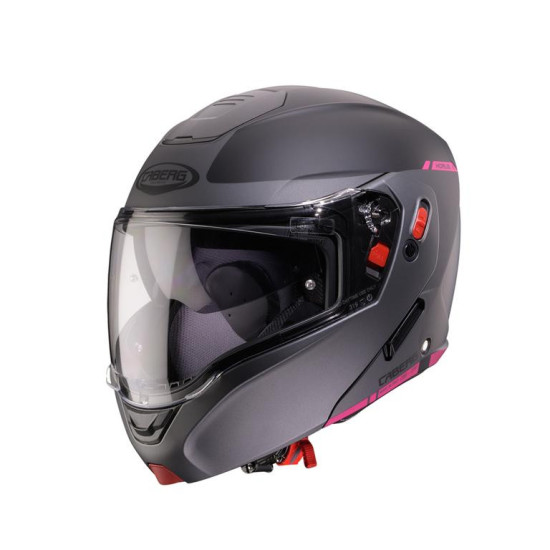 CABERG ATLENKIAMAS ŠALMAS, MODELIS HORUS X RAY MATINĖ JUODA / PILKA / FUKSIJOS (INTENSYVIAI ROŽINĖ ATSPALVIS), M DYDIS