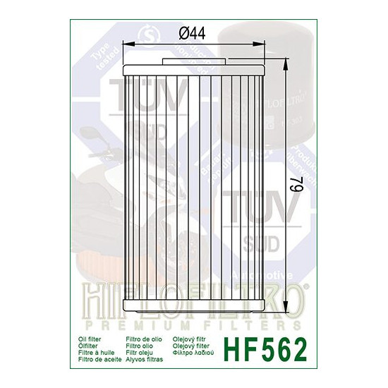 ALYVOS FILTRAS HIFLO HF562