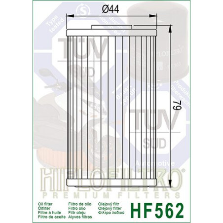 ALYVOS FILTRAS HIFLO HF562