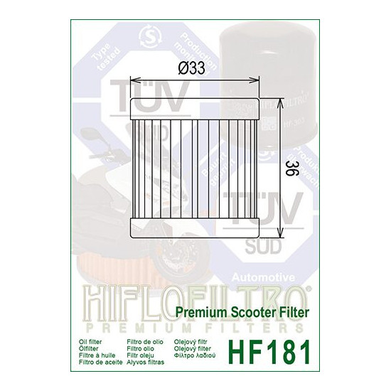 ALYVOS FILTRAS HIFLO HF181