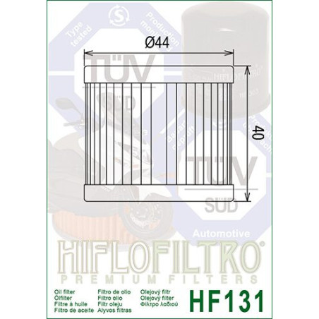 ALYVOS FILTRAS HIFLO HF131