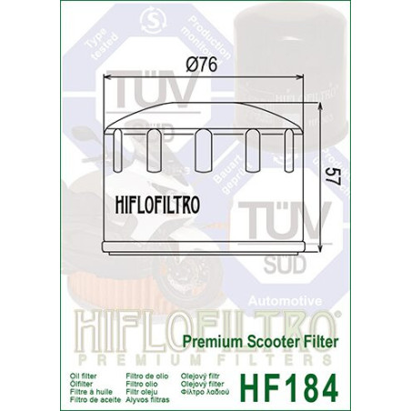 ALYVOS FILTRAS HIFLO HF184