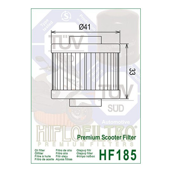 OIL FILTER HIFLO HF185
