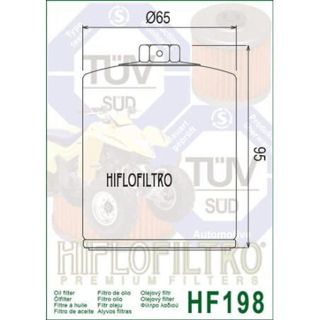 ALYVOS FILTRAS HIFLO HF198