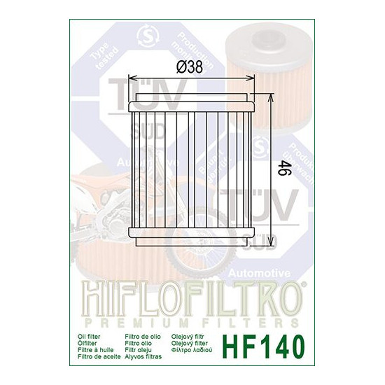 ALYVOS FILTRAS HIFLO HF140