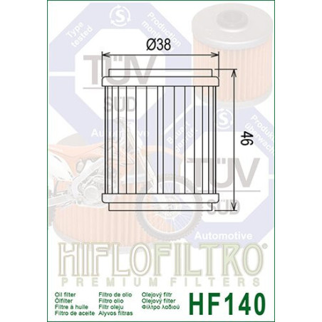 OIL FILTER HIFLO HF140