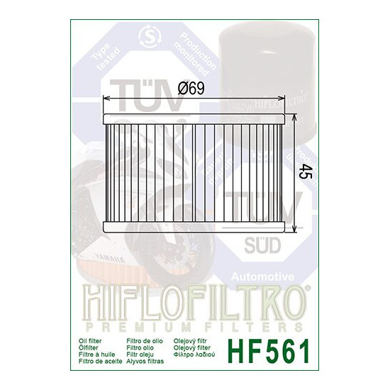 ALYVOS FILTRAS HIFLO HF561