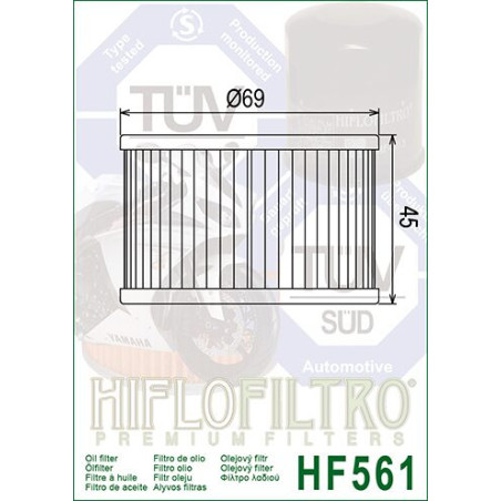 ALYVOS FILTRAS HIFLO HF561