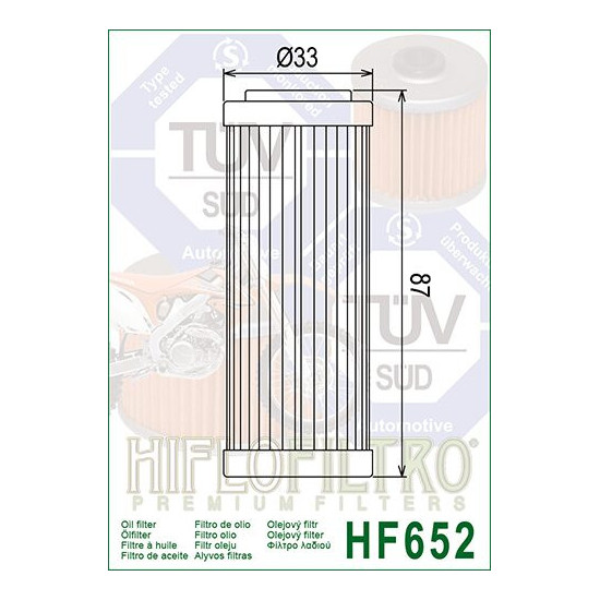 OIL FILTER HIFLO HF652