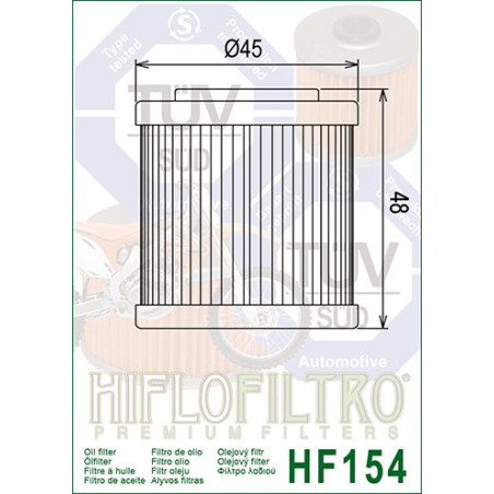 OIL FILTER HIFLO HF154
