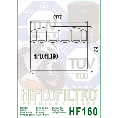 OIL FILTER HIFLO HF160
