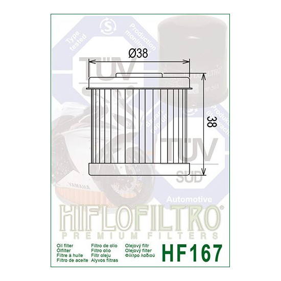 ALYVOS FILTRAS HIFLO HF167